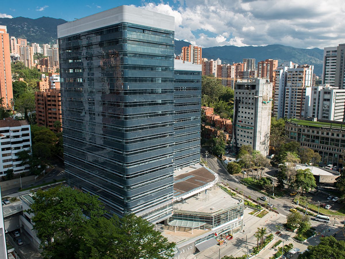 Foto aérea de la Milla de Oro de Medellín