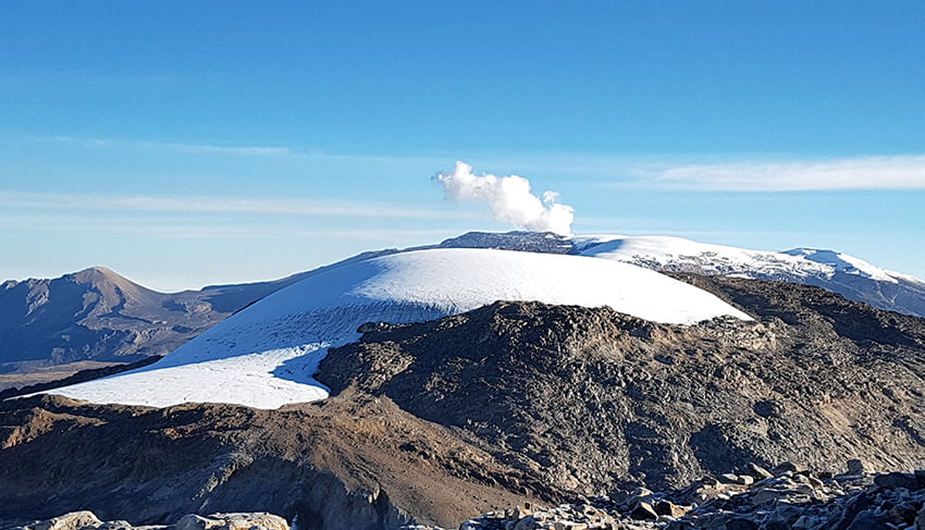 Vista de la cima del Nevado Santa Isabel