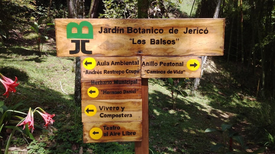 Jardín Botánico Los Balsos en Jericó, Antioquia