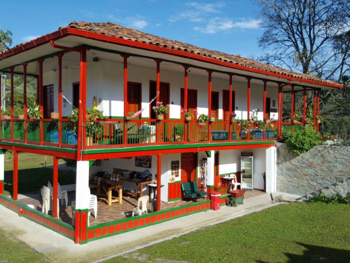 Finca tradicional cafetera