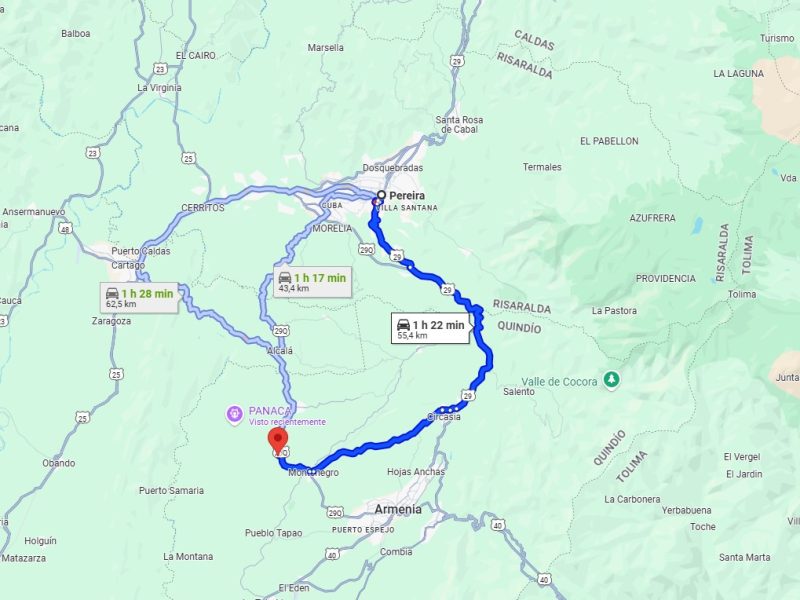 Parque Los Arrieros en Quindío