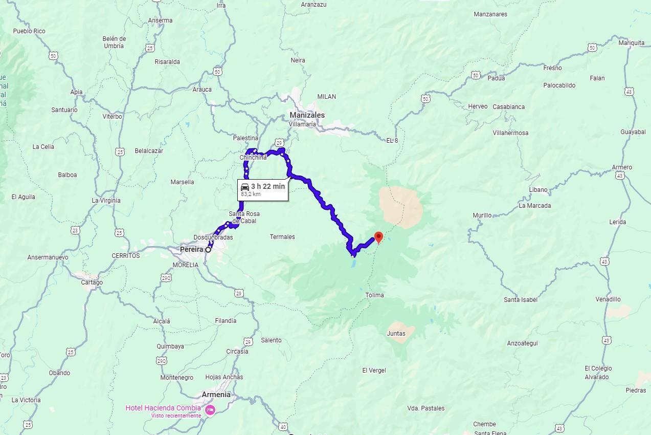 Cómo llegar al Nevado de Santa Isabel desde Pereira