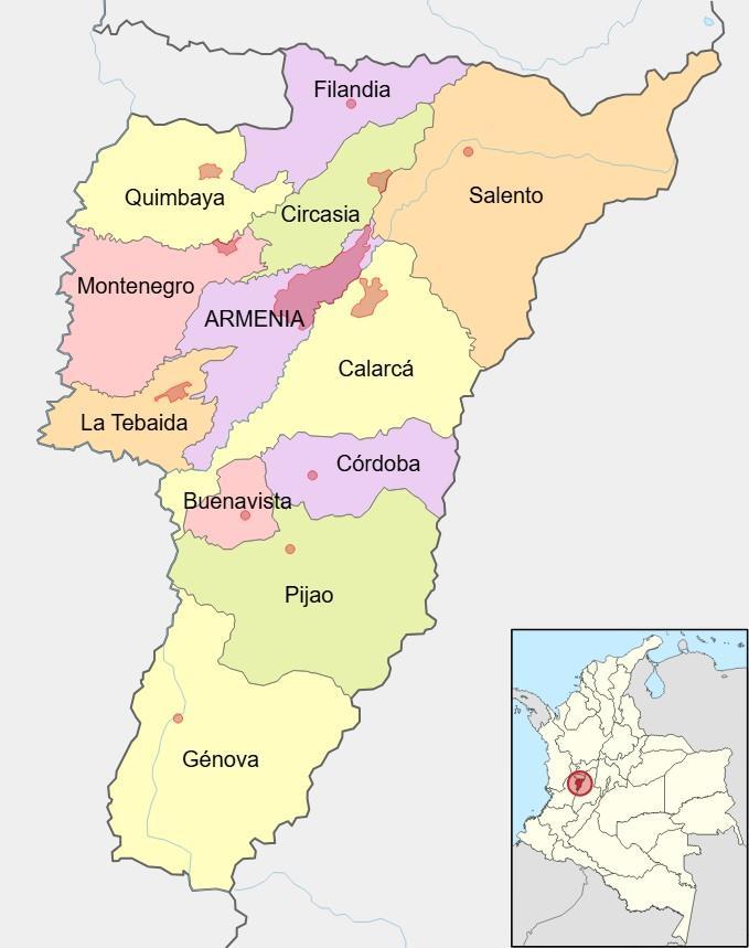 Dónde queda Quindío en Colombia