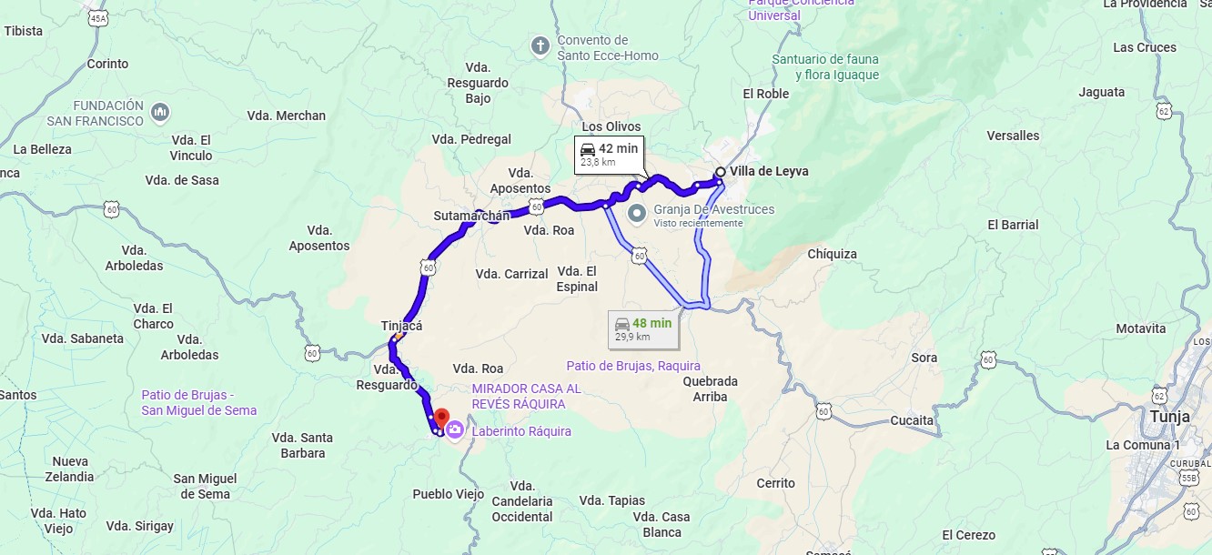 Villa de Leyva a Ráquira