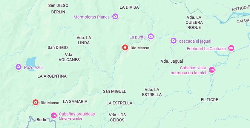 Río Manso en Norcasia